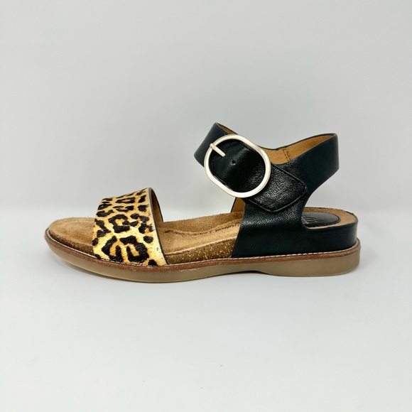 Sofft Shoes - Sofft Leopard, Black and Tan Sandals Size 6